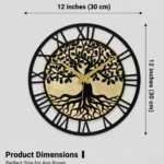 Tree of Life Wooden Wall Clock