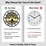 Tree of Life Wooden Wall Clock