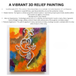 Vibrant 3D Relief Ganesha Painting