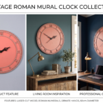 Vintage Roman Mural Wall Clock