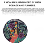 Woman Surrounded by Lush Foliage and Flowers