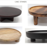 Wooden Cake Stands & Dessert Display Platters
