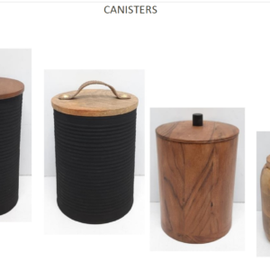 Wooden Canisters Collection