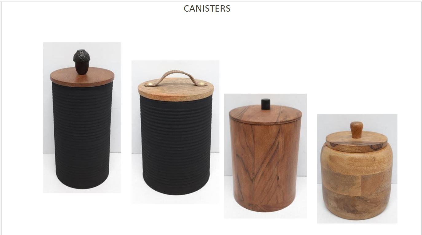 Wooden Canisters Collection