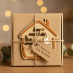 Wooden “Home Sweet Home” Bird Wall Key Holder