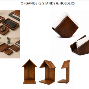 Wooden Organisers, Stands & Holders