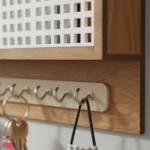 Wooden Wall-Mounted Mail & Key Organizer