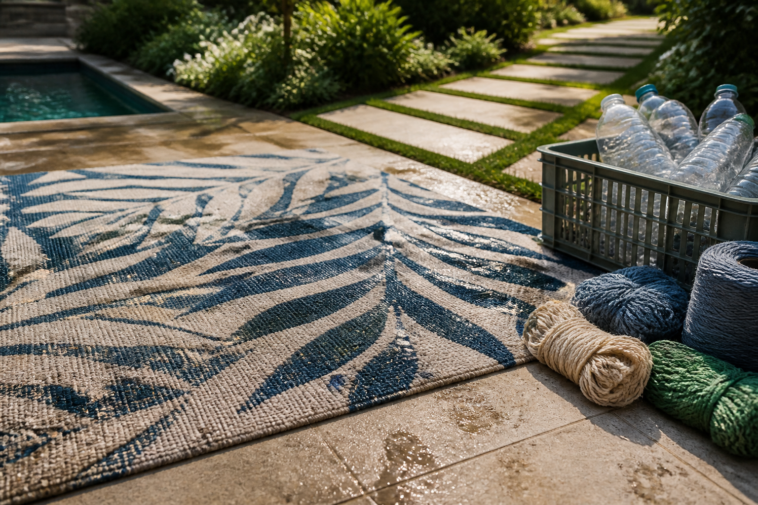Sourcing Recycled PET Outdoor Rugs: Benchmarking UV Stability and Hydrophobic Performance for Big-Box Retail