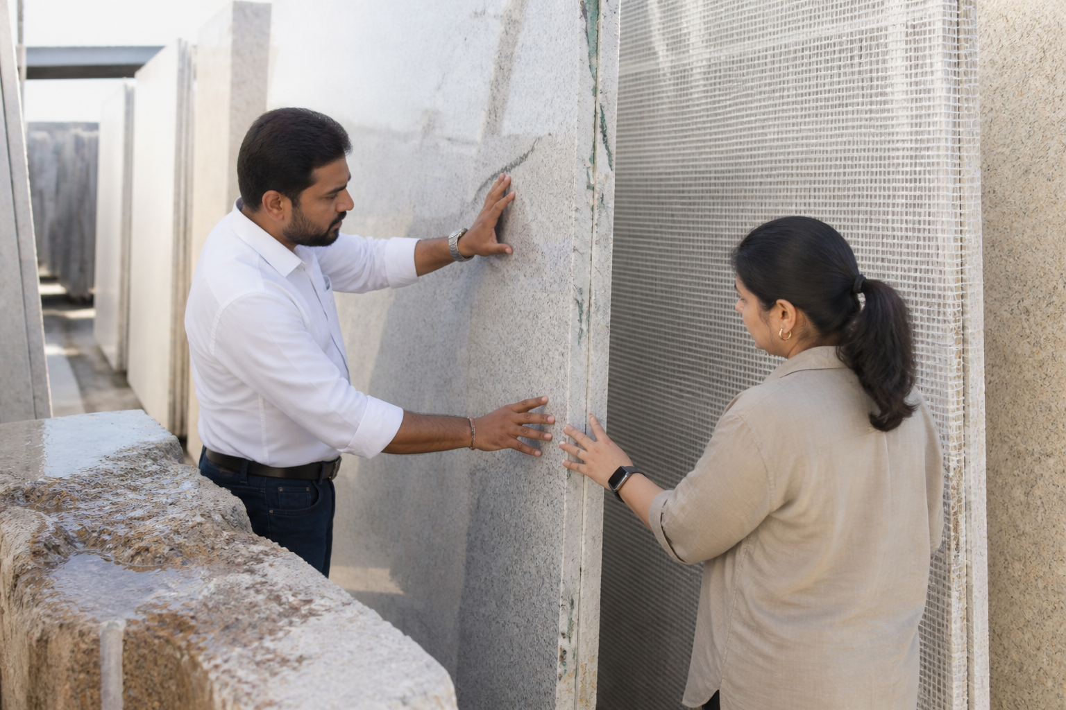 Sourcing Indian White Granite: How Wholesalers Screen for Porosity and Resin Line Stability