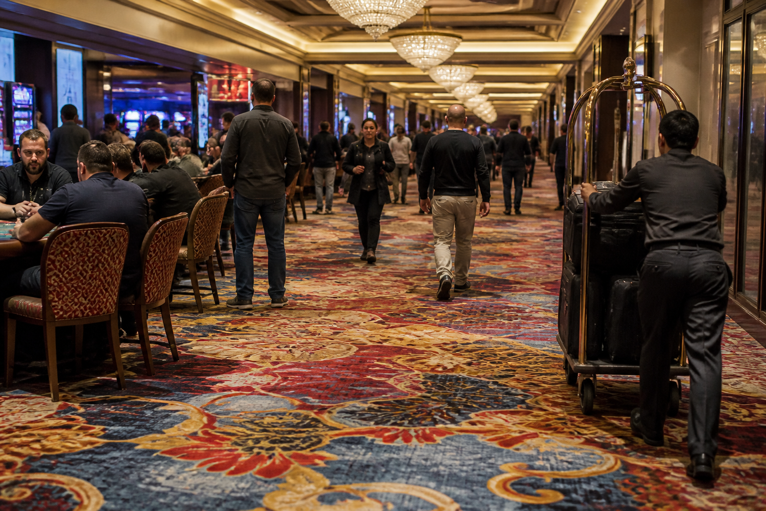 Axminster vs Colortec Weaving: Specifying High-Traffic Flooring for Casino and Hotel Chains