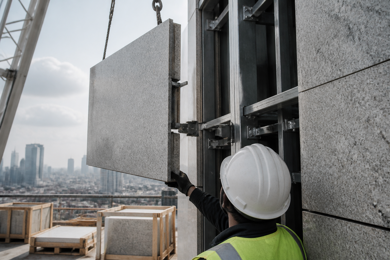 Anchoring Granite Facade Panels: Engineering Kerf Cuts and Gravity Clips for High Winds