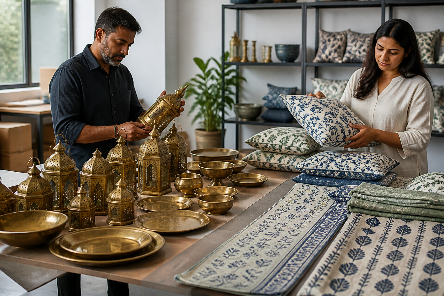 Sourcing Across Indian Decor Hubs: Why Splitting Moradabad Metal and Jaipur Textiles Beats Single-Vendor Buying
