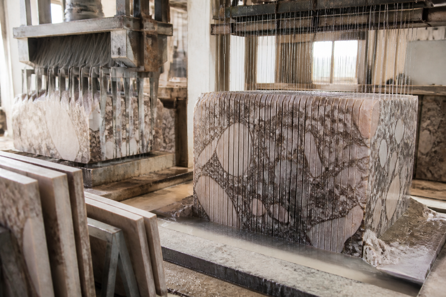 Diamond Multi-Wire Saws vs Traditional Gangsaws: Cutting Kerf Loss on Brecciated Marble