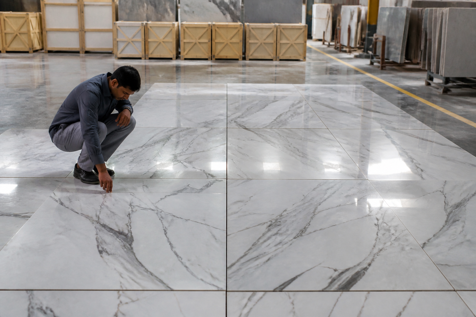 How Commercial Stone Importers Audit Factory Dry-Lay Inspections in India
