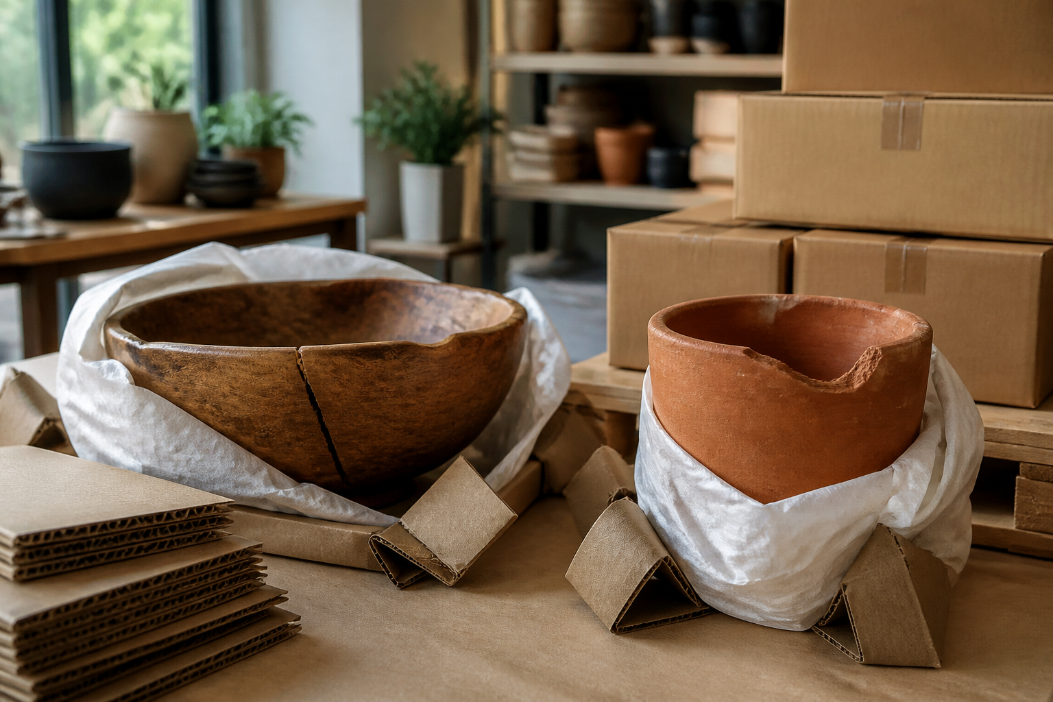 Assessing Transit Damage Risks: Sourcing Hand-Carved Wood vs Terracotta for Beginner Stores