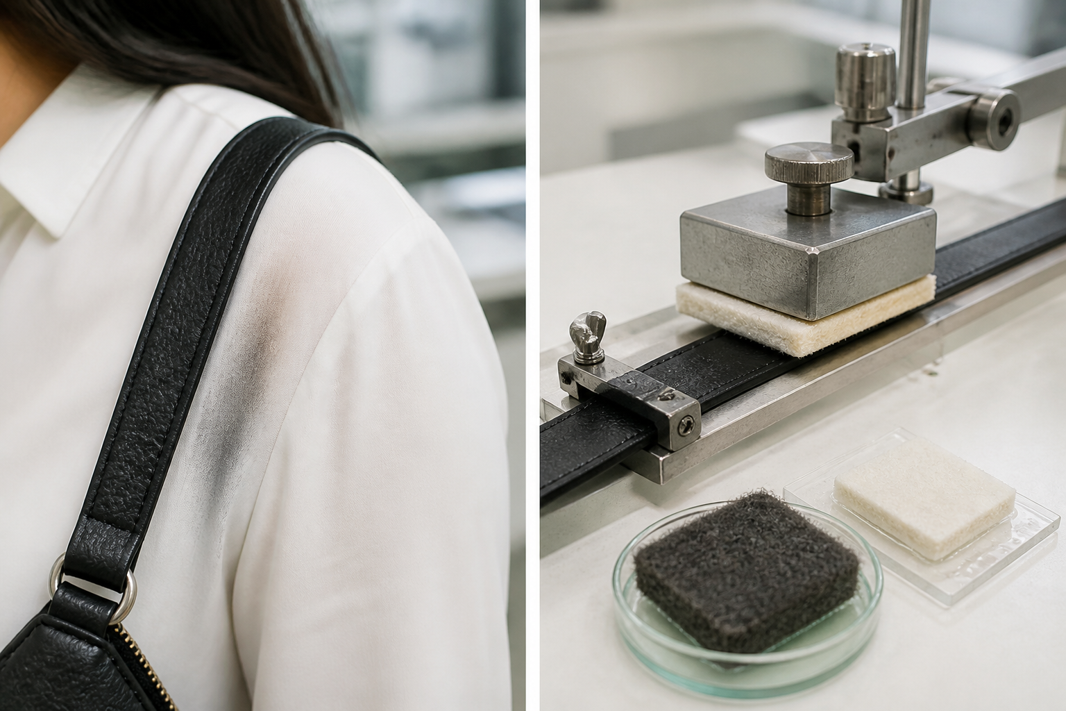 Veslic Rub Fastness Testing: Preventing Pigment Transfer from Dark Leather Bags to Light Garments
