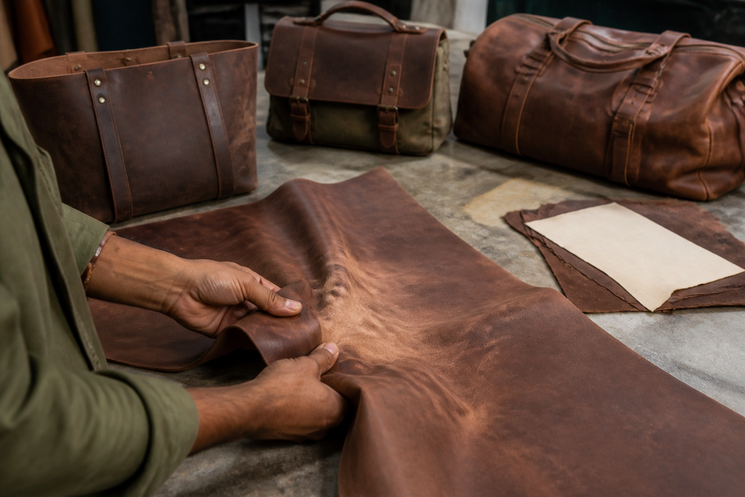Sourcing Pull-Up and Crazy Horse Leathers: Verifying Oil Saturation and Wax Migration for Rugged Bag Lines