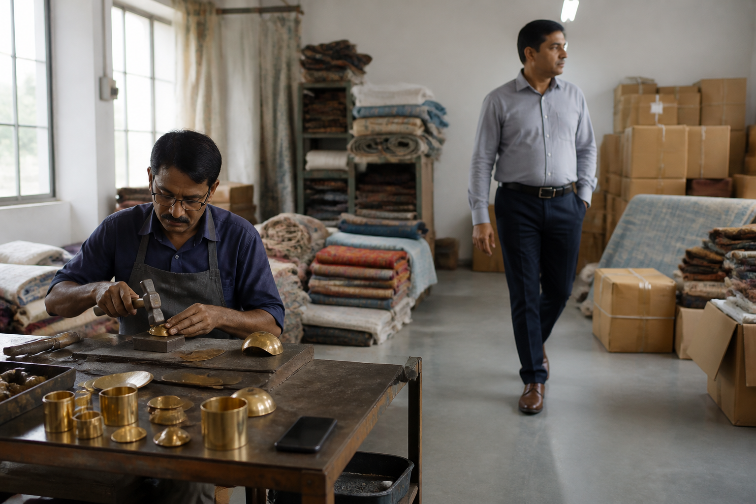 Managing Inventory Buffers with Small Indian Workshops Lacking Real-Time Stock Feeds