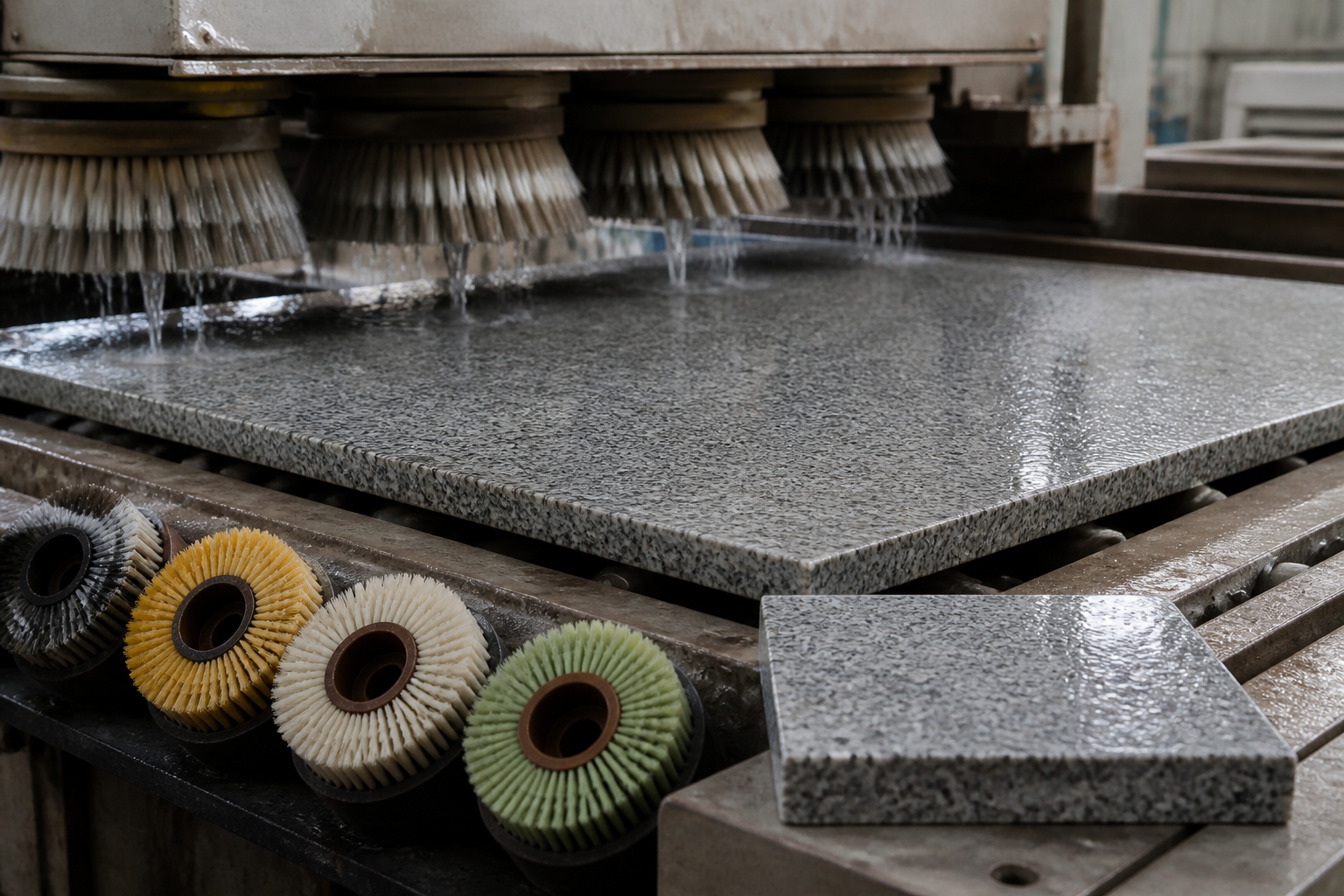 Specifying Diamond-Impregnated Brush Sequences for Consistent Leathered Granite Finishes