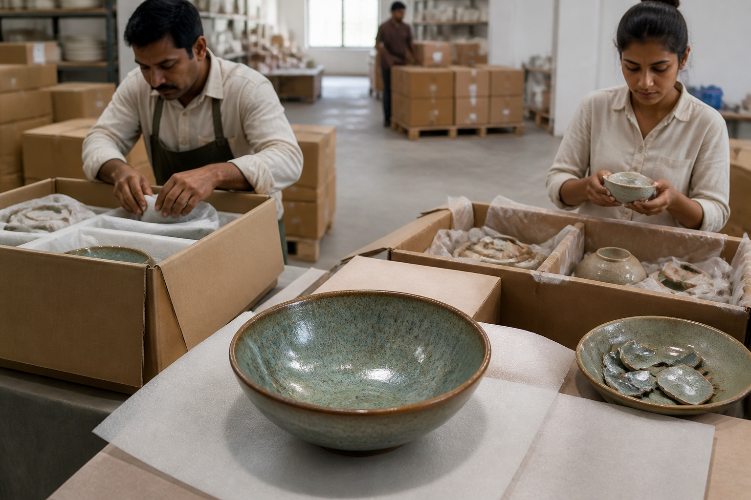 Choosing Between Direct Dispatch and US Prep Centers for Fragile Indian Ceramics