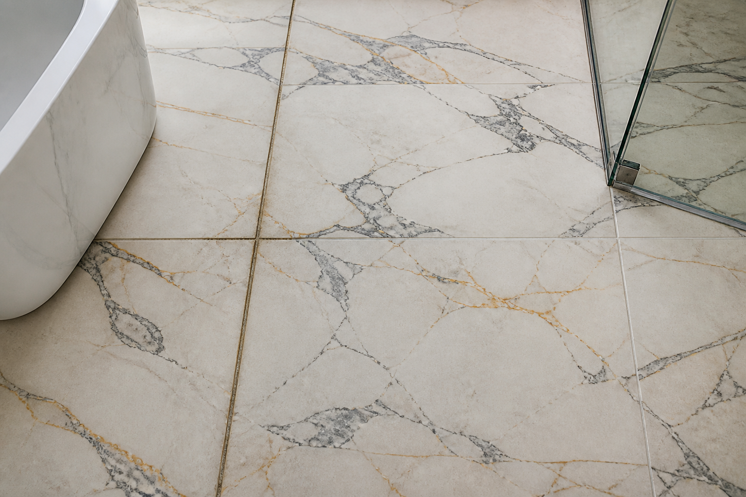 Epoxy vs High-Performance Cementitious Grouts: Preventing Pigment Bleed in Honed Calacatta Marble Tiles