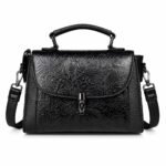 Embossed Leather Crossbody & Top-Handle Handbag