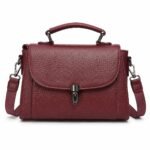 Embossed Leather Crossbody & Top-Handle Handbag