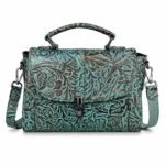 Embossed Leather Crossbody & Top-Handle Handbag