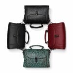 Embossed Leather Crossbody & Top-Handle Handbag