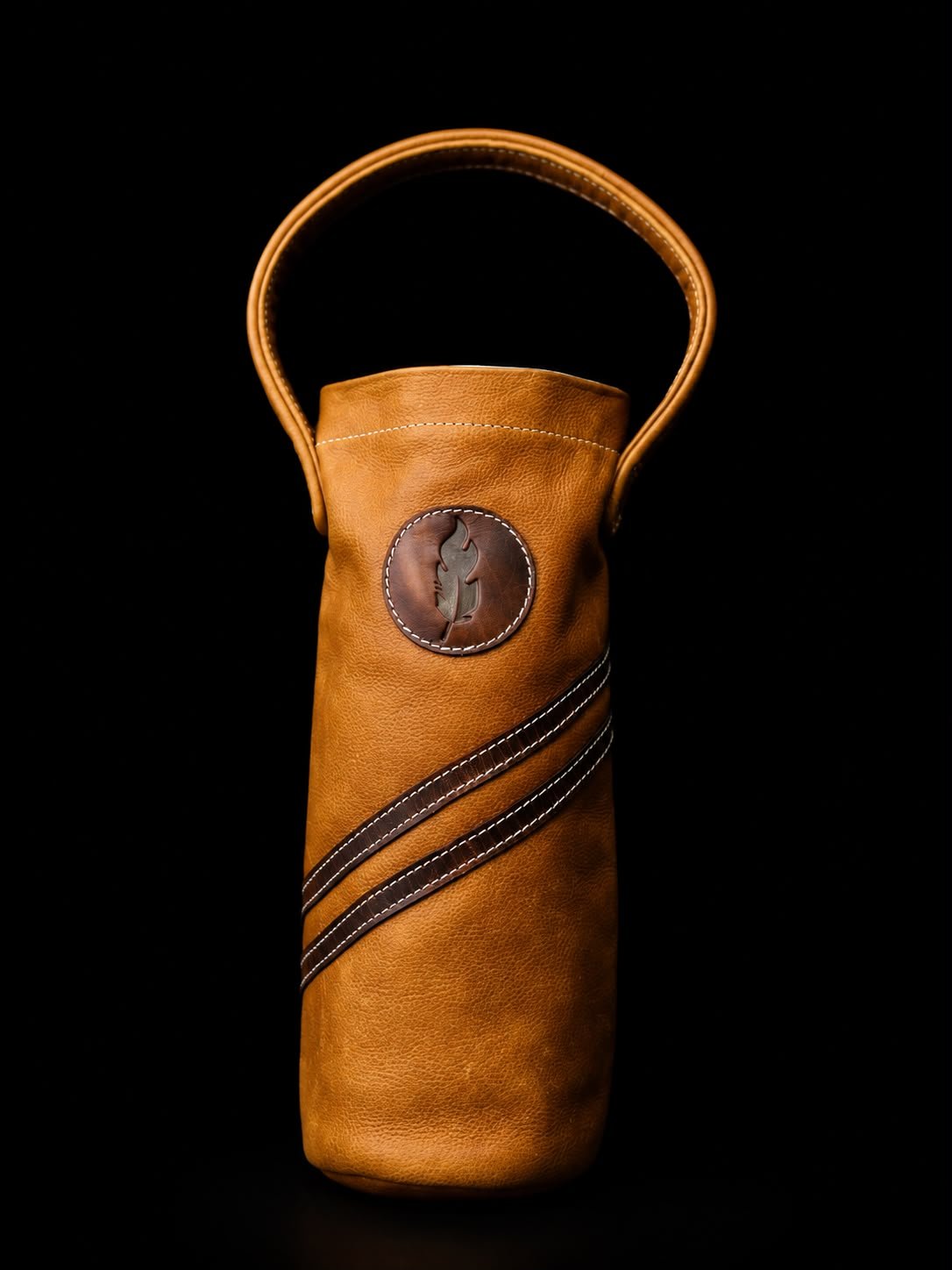 Handcrafted Leather Bottle Holder
