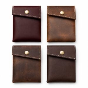 Leather Card & Document Pouch