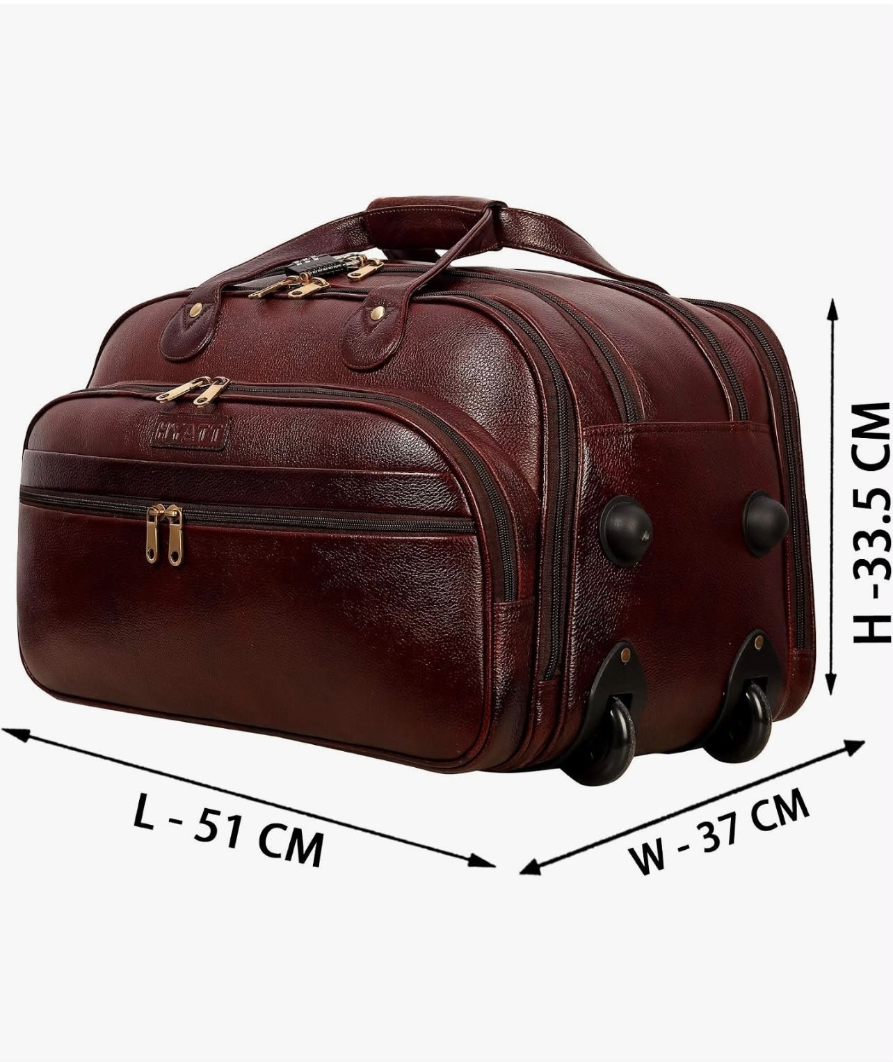 Premium Rolling Travel Duffle Bag