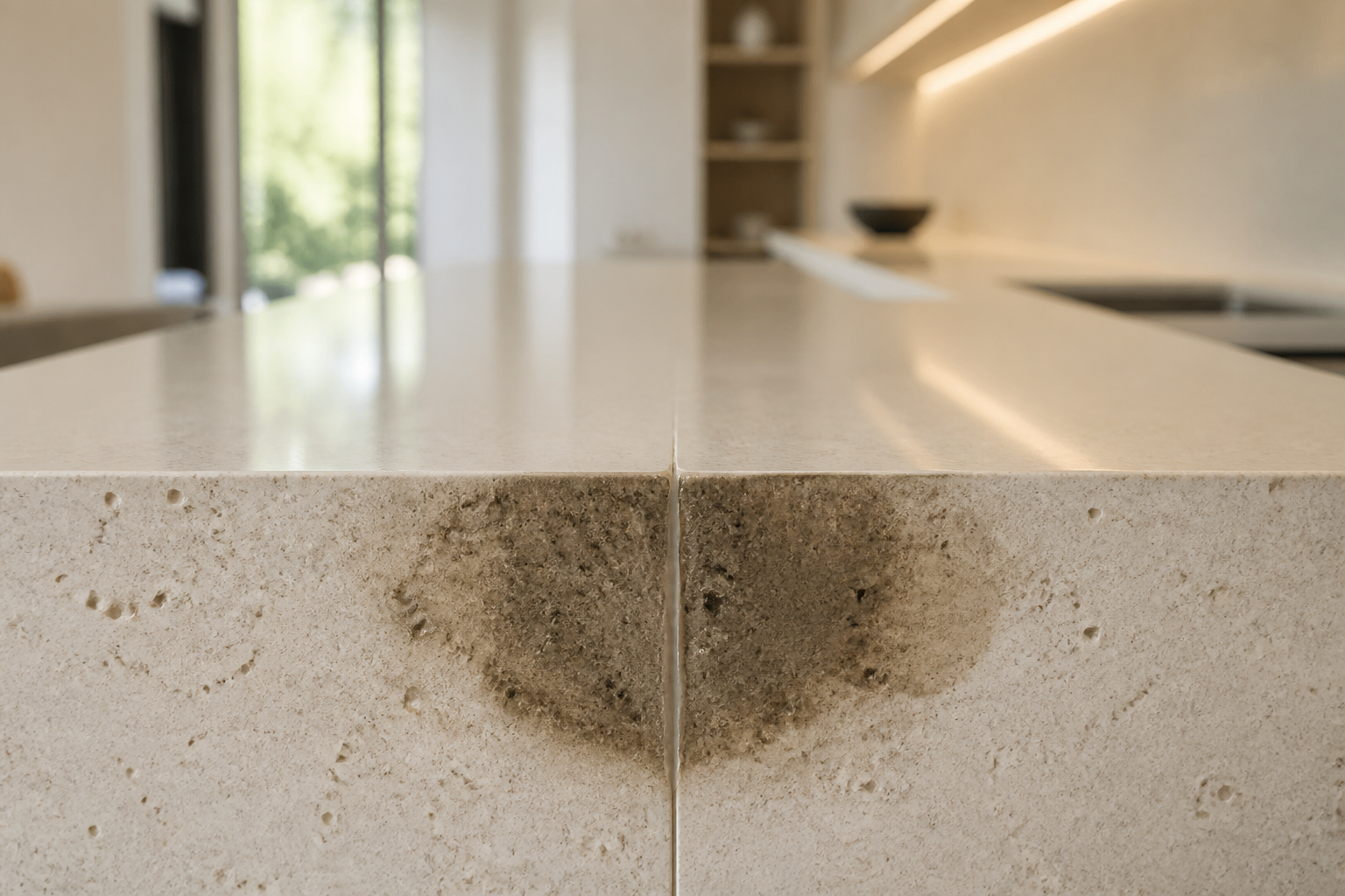 Preventing Plasticizer Migration: Why Neutral-Curing Silicones Stop Oil Halo Stains at Granite Countertop Seams