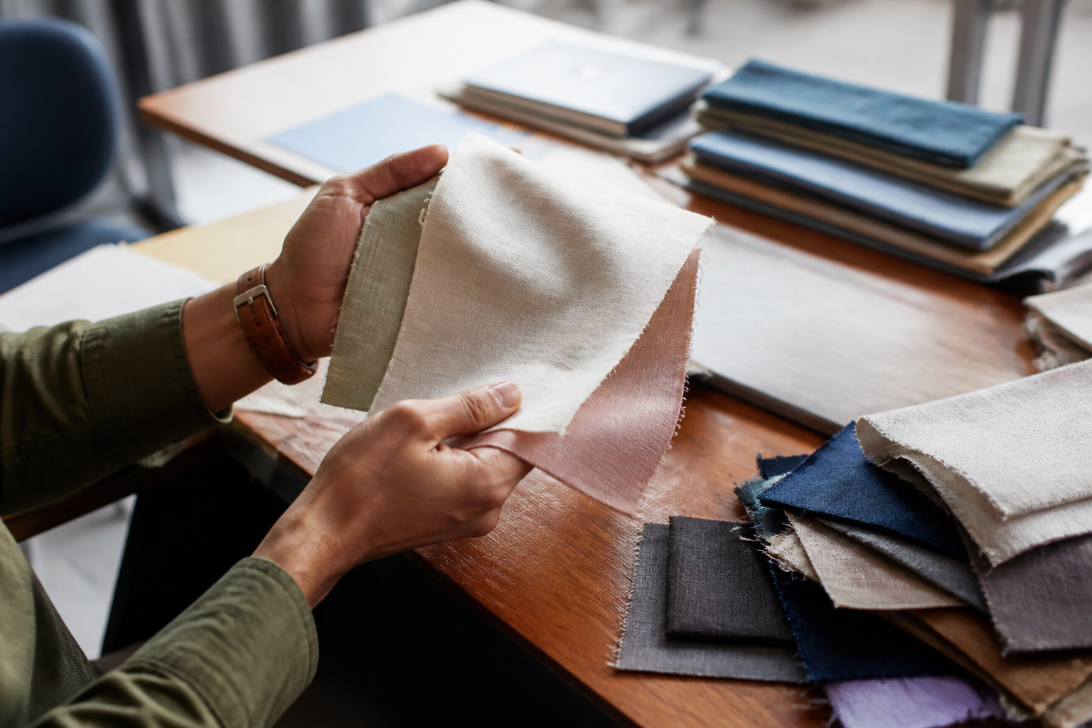 Ordering Pre-Production Swatches: How Beginners Evaluate Indian Silk and Linen Blends on a Budget