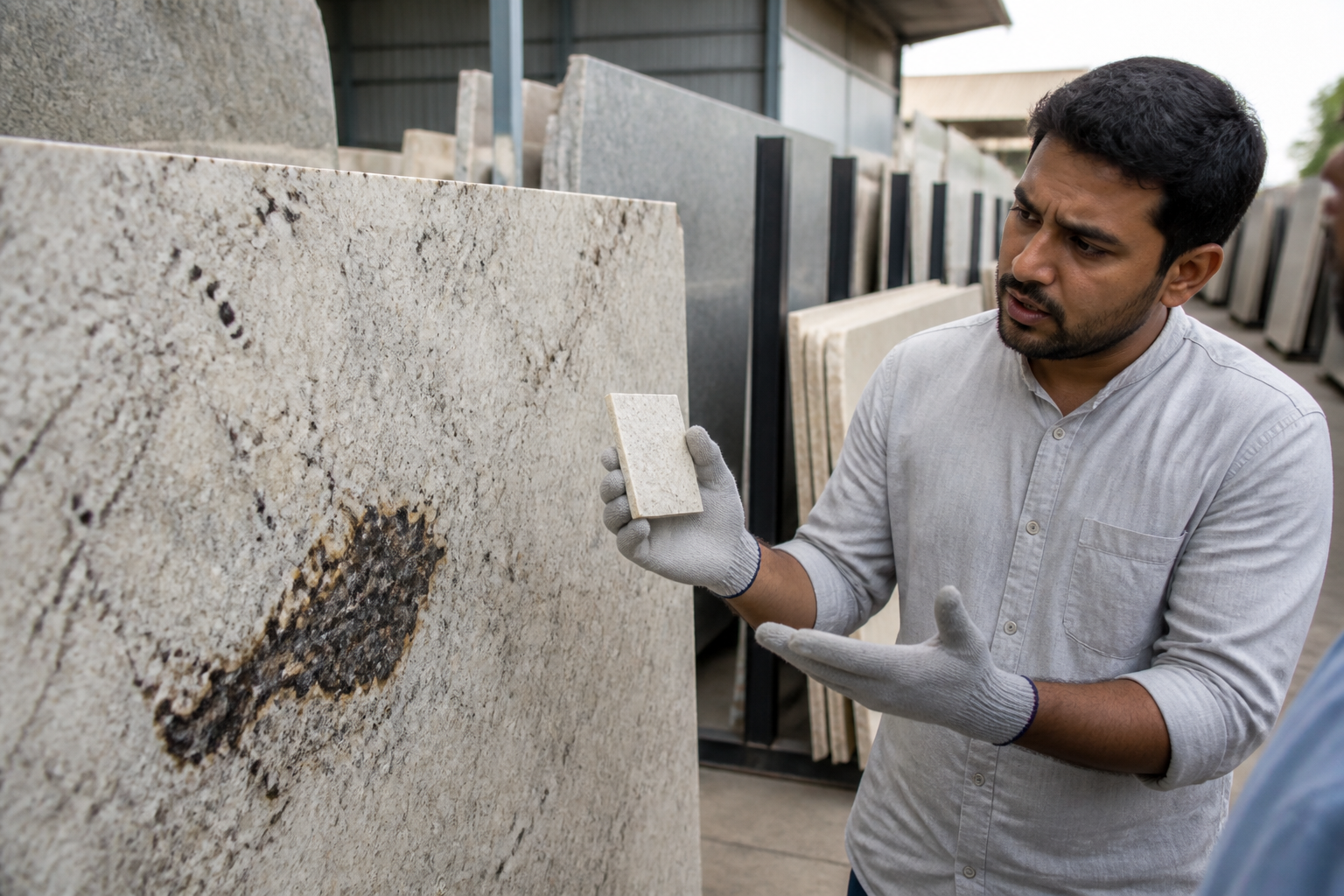 Xenolith Inclusions and Biotite Clusters: Setting Visual Tolerances for Light Granite in Architectural Bids