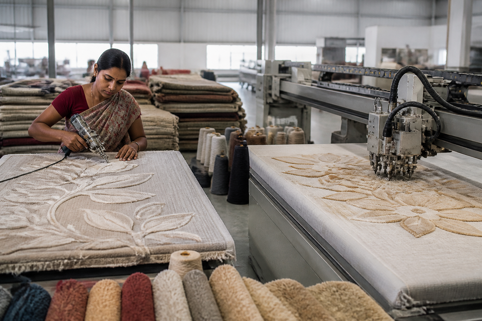 Hand-Tufted vs Automated Robot-Tufted Rugs: Sourcing Margins and Defect Rates for High-Volume Retailers
